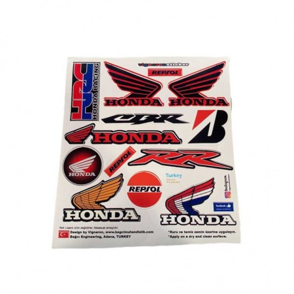 HONDA CBR REPSOL STİCKER SETİ