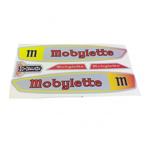 mobylette sticker etiket seti model 2