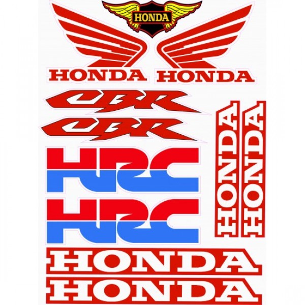 honda cbr sticker etiket seti hrc a4 boy