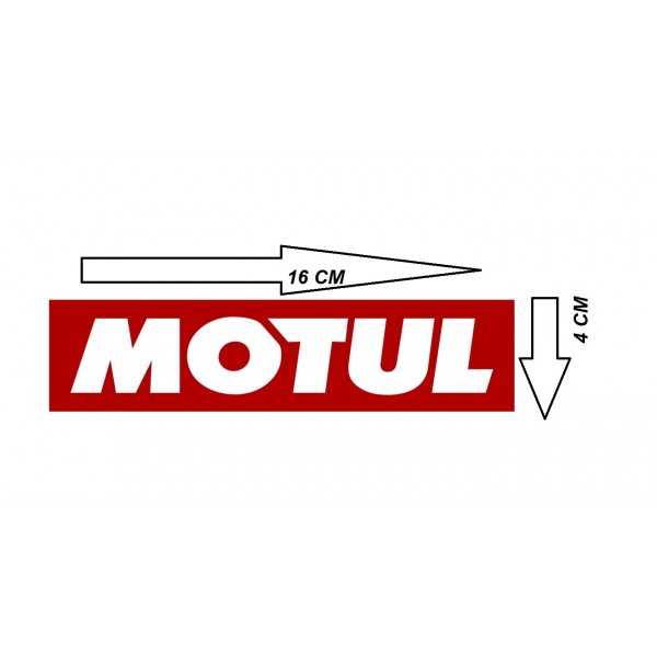 motul eticket sticker 16 cm 4 cm