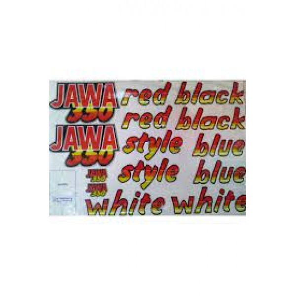 JAWA 350 STYLE YAZI ETİKET SETİ STİCKER SETİ