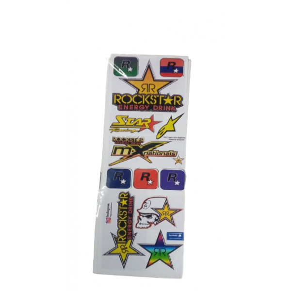 MOTOSİKLET ROCKSTAR  STİCKER ETİKET